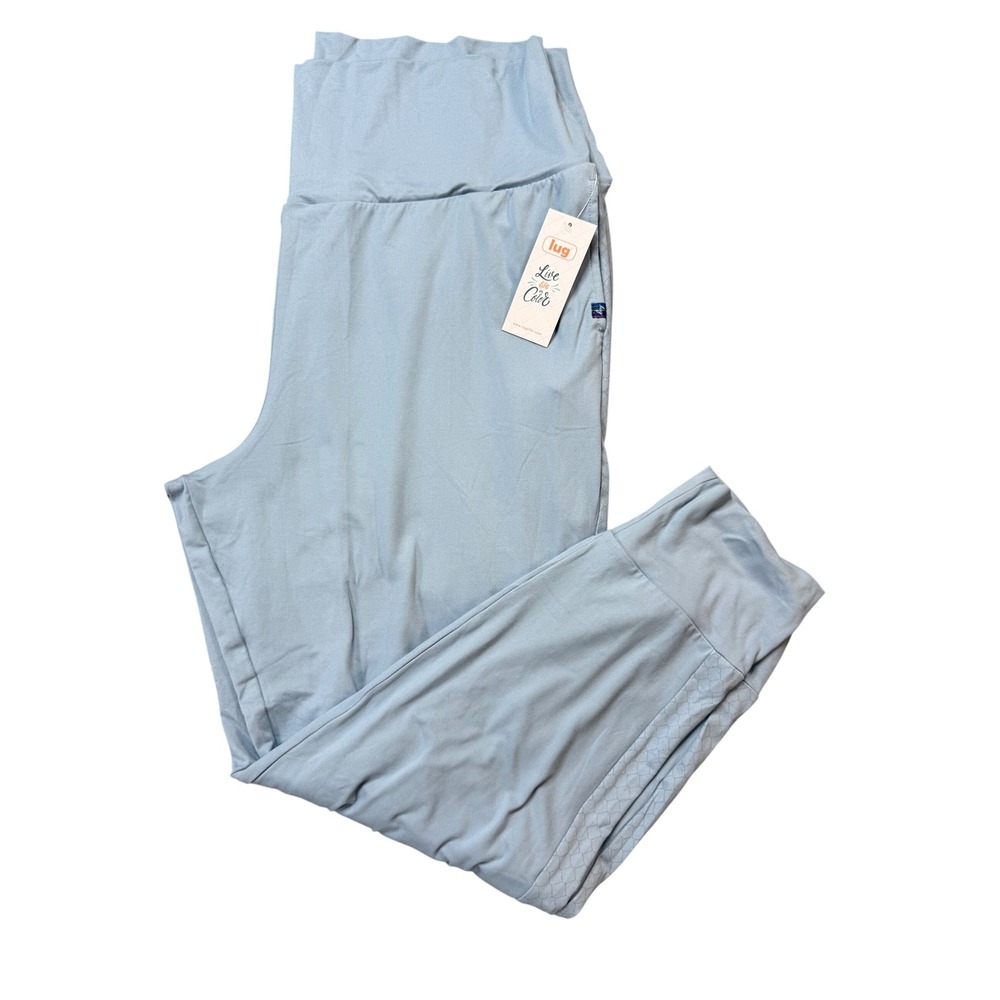 Lug Scoop Bottom Joggers Womens 2X Blue Moon Icepop NWT Recycled Loungewear